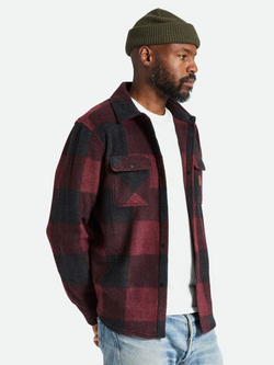 Brixton HOMMES BOWERY L/S ARCTIC STRETCH FLEECE ADRENALINE RUSH/MOOD INDIGO PL