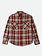 Brixton HOMMES VINTAGE WASH FLANNEL MAROON
