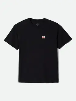 Brixton MEN'S HIGHMONT S/S STANDARD T-SHIRT BLACK WORN WASH