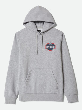 Brixton MEN'S GENUINE QUALITY HOODIE GUNMETAL HEATHER
