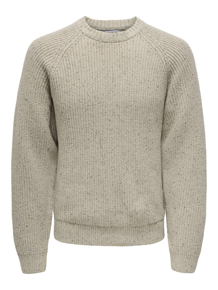 Only & Sons MEN'S LITUS REG 5 NAPS CREW KNIT