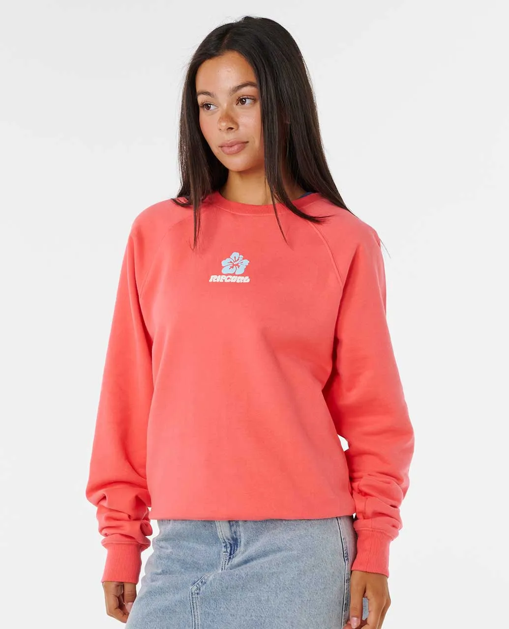 RIP CURL WOMEN'S LUXE SURF RAGLAN RELAXED CREW