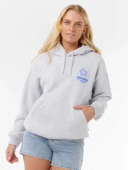 RIP CURL FEMMES SURF PUFF HERITAGE HOOD P/P GREY MARLE