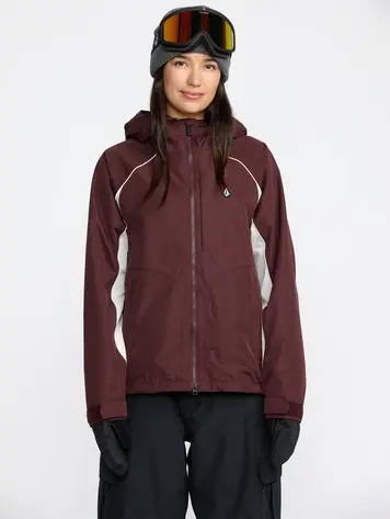 Volcom WOMEN'S STONE SMOKESHOW 20K JACKET OXBLOOD