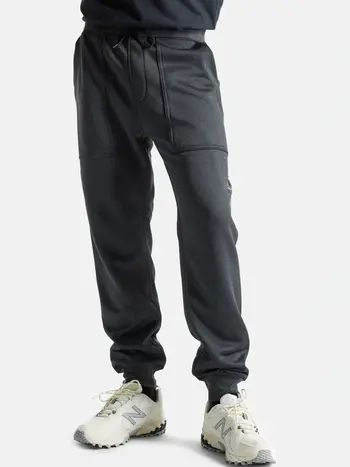 Burton HOMMES OAK FLEECE PANTS TRUE BLACK HEATHER