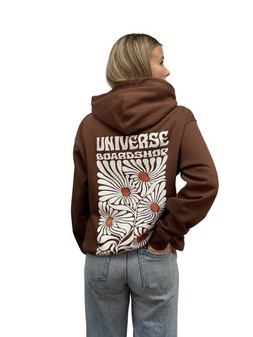 Universe Boardshop BLOOM PUMPKIN HOODIE COCOA/WHITE/RUST