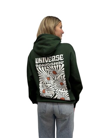 Universe Boardshop BLOOM PUMPKIN HOODIE GREEN/WHITE/RUST