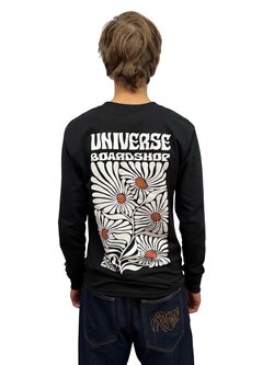 Universe Boardshop BLOOM PUMPKIN L/S BLACK/WIHTE/RUST