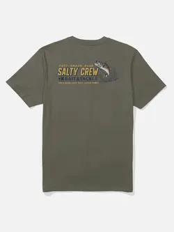 Salty crew MEN'S LIVE BAIT SS TEE DUSTY OLIVE