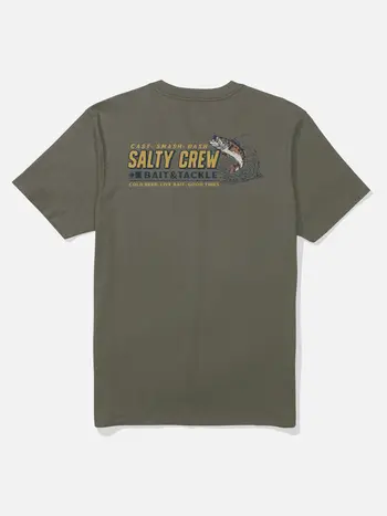 Salty crew MEN'S LIVE BAIT SS TEE DUSTY OLIVE