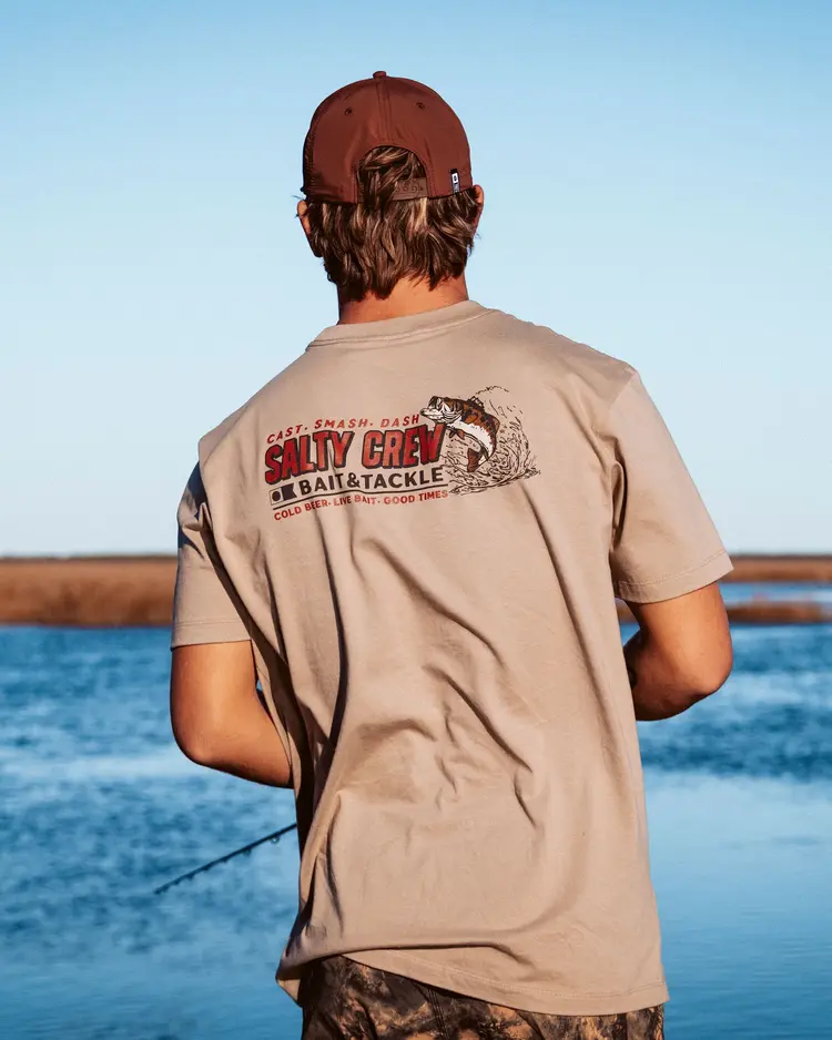 Salty crew MEN'S LIVE BAIT SS TEE