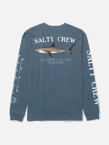 Salty crew HOMMES BRUCE LONG SLEEVE TEE SLATE