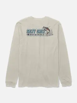 Salty crew MEN'S LIVE BAIT LONG SLEEVE TEE BONE