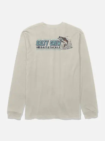 Salty crew MEN'S LIVE BAIT LONG SLEEVE TEE BONE