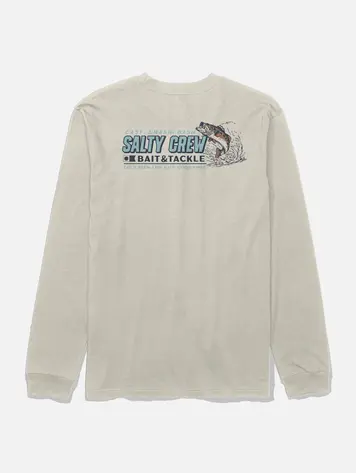 Salty crew MEN'S LIVE BAIT LONG SLEEVE TEE BONE