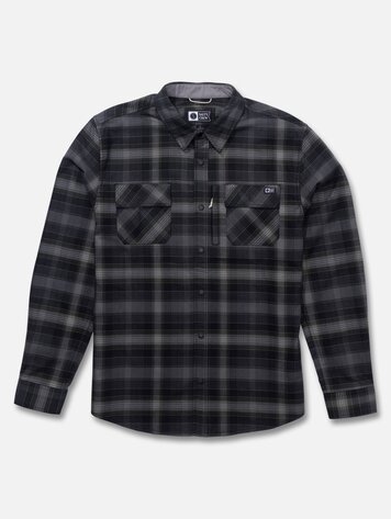 Salty crew HOMMES FATHOM TECH FLANNEL LS PIRATE BLACK