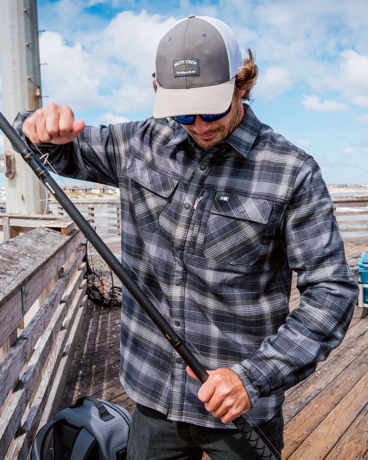 Salty crew HOMMES FATHOM TECH FLANNEL LS