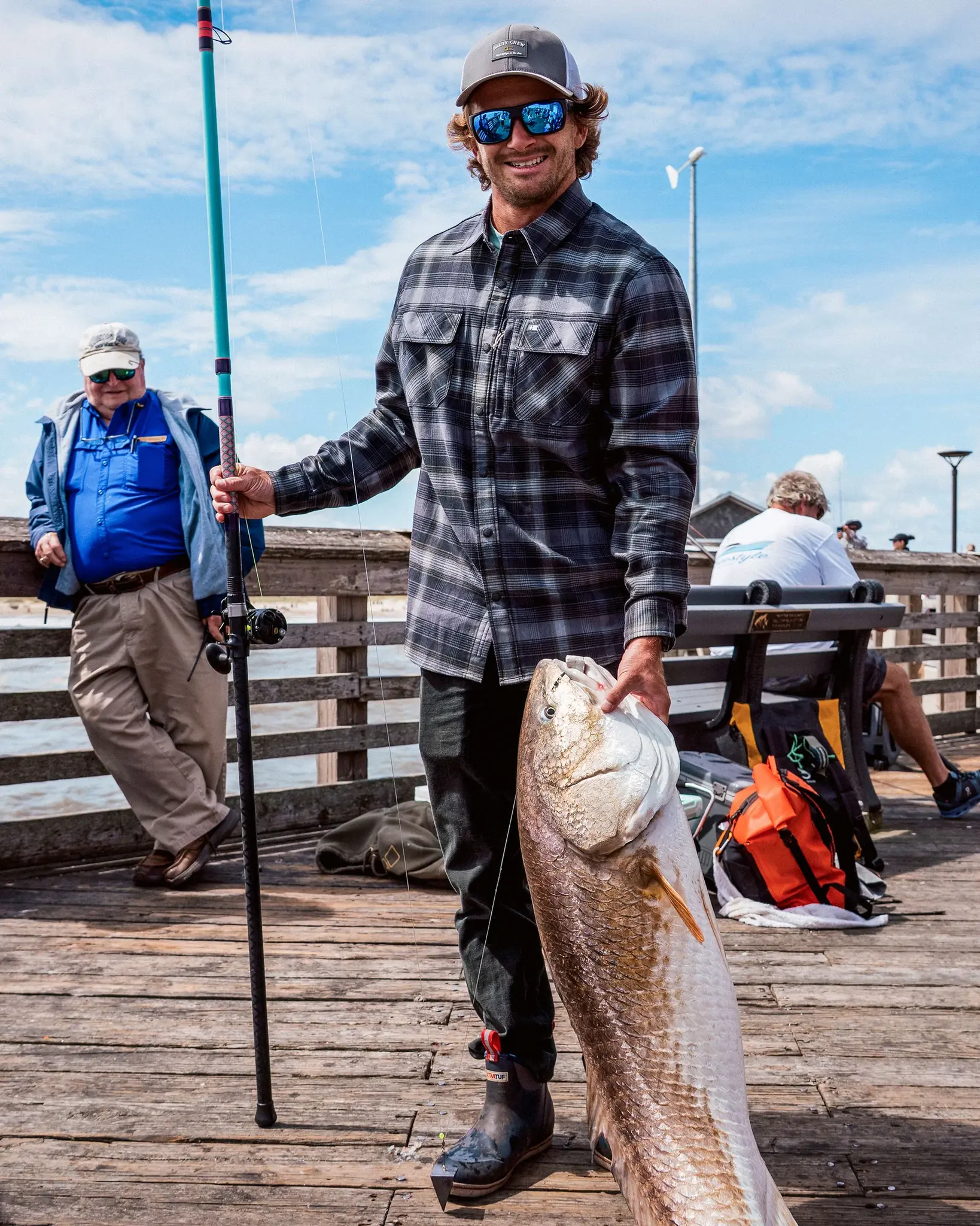 Salty crew MEN'S FATHOM TECH FLANNEL LS