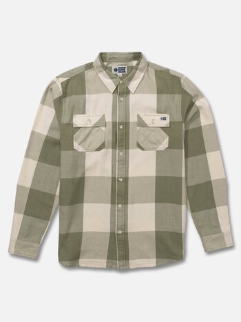 Salty crew MEN'S DAYBREAK FLANNEL BIRCH FOUR LEAF CLOVER