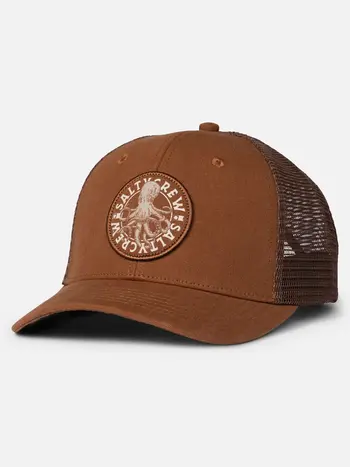 Salty crew MEN'S TENTACLES RETRO TRUCKER HAT FRIAR BROWN