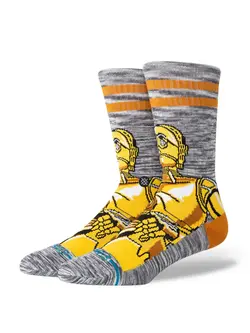 Stance MEN'S STP LUFM STAR WARS X STANCE CREW SOCKS GOLD