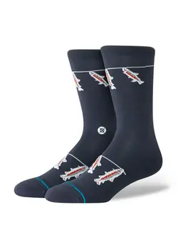 Stance HOMMES GONE FISHIN CREW SOCKS NAVY