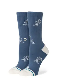 Stance WOMEN'S PETITE BLOOM CREW SOCKS SEABLUE