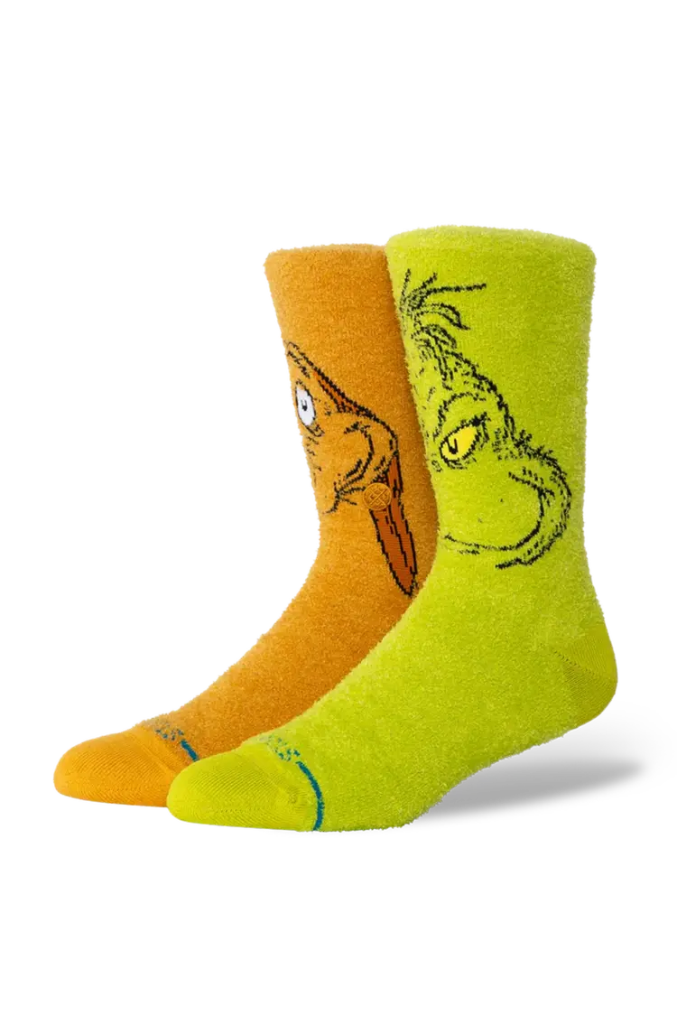 Stance MEN'S FTPA THE GRINCH X STANCE GRINCH AND MAX CREW SOCKS
