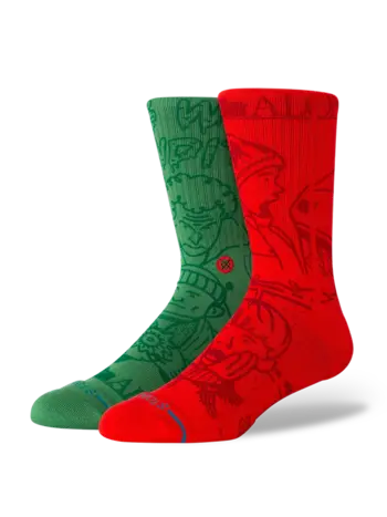 Stance MEN'S FTPA HOME ALONE X STANCE HOME ALONE CREW SOCKS MULTI