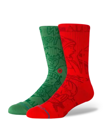 Stance HOMMES FTPA HOME ALONE X STANCE HOME ALONE CREW SOCKS MULTI