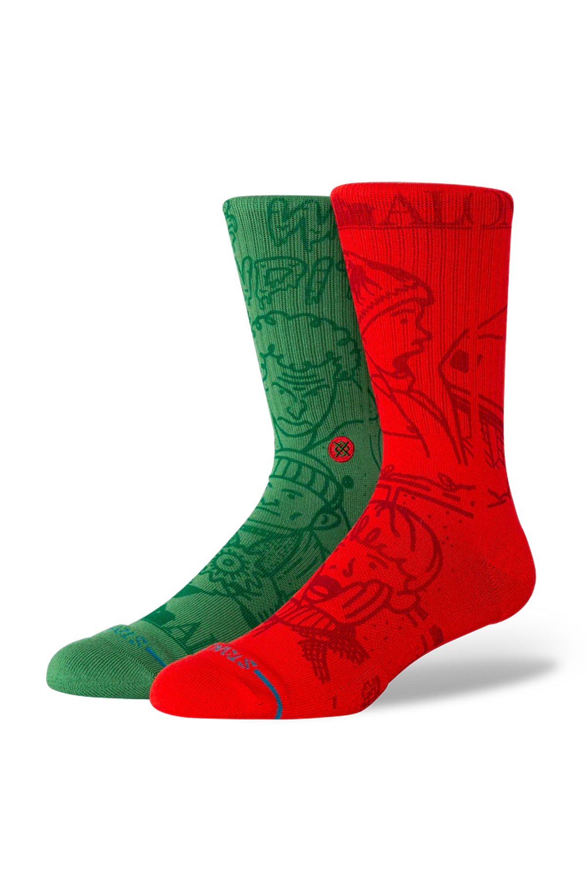 Stance HOMMES FTPA HOME ALONE X STANCE HOME ALONE CREW SOCKS