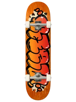 Real BUBBLE LETTER COMPLETE SKATEBOARD 7.75"