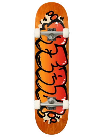 Real BUBBLE LETTER COMPLETE SKATEBOARD 7.75"