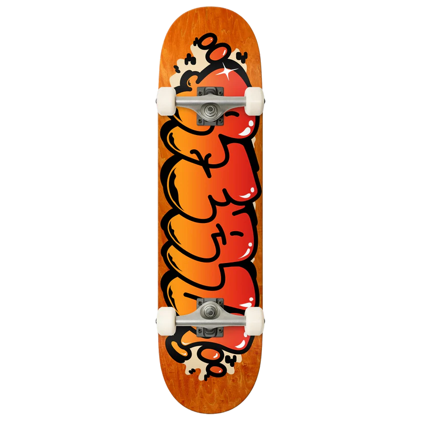 Real BUBBLE LETTER COMPLETE SKATEBOARD 7.75"