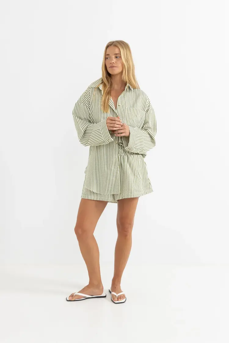Rhythm FEMMES COVE STRIPE LONG SLEEVE SHIRT