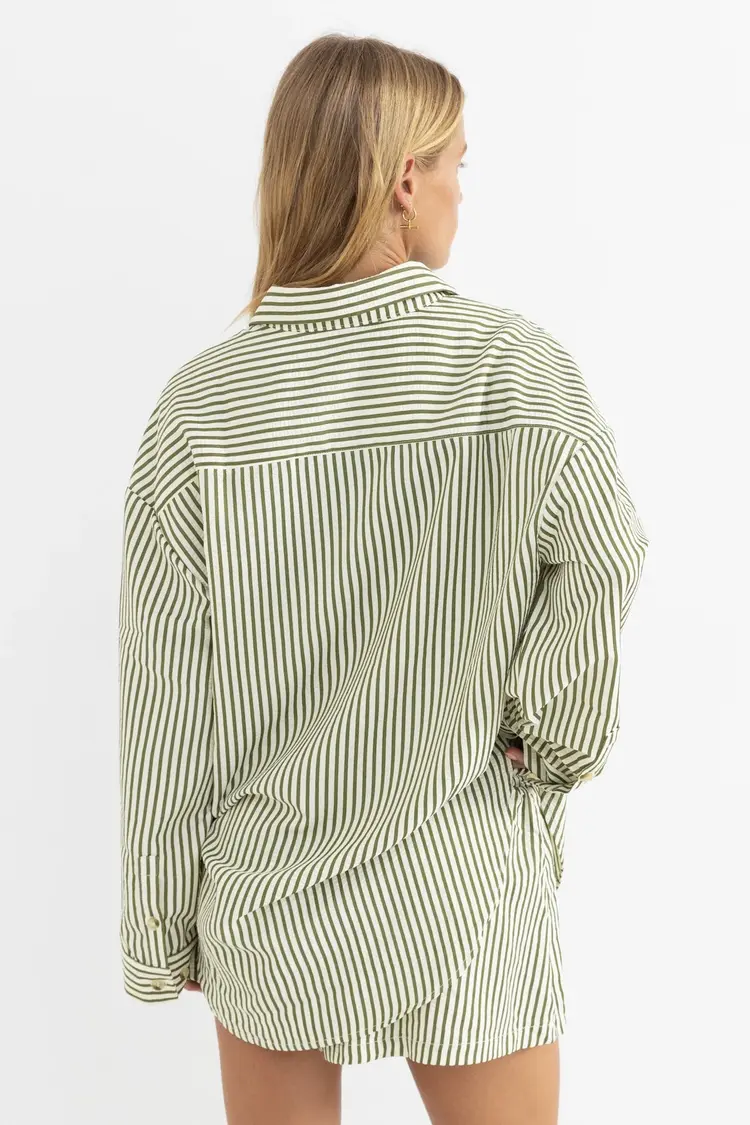 Rhythm FEMMES COVE STRIPE LONG SLEEVE SHIRT