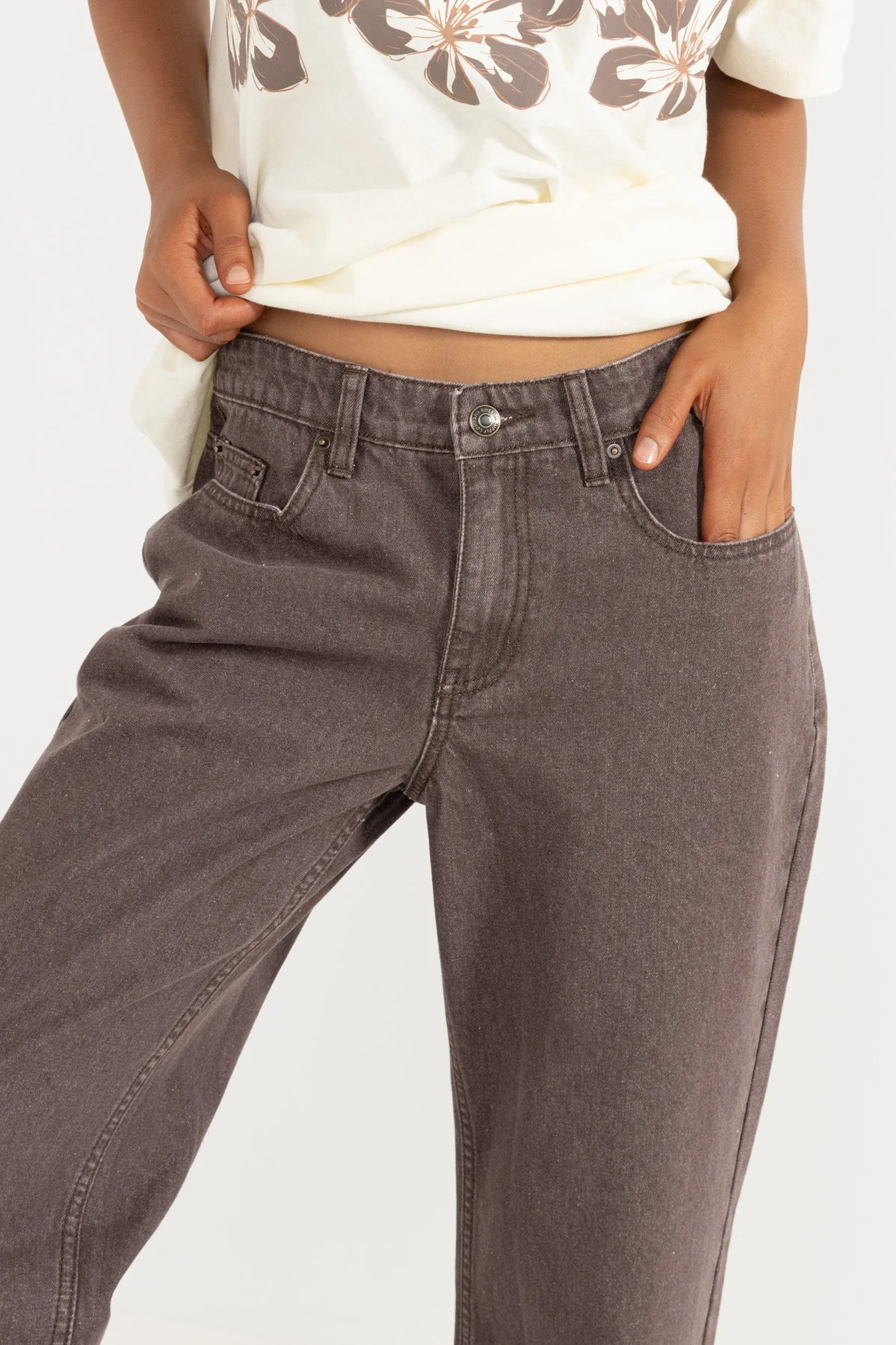 Rhythm WOMEN'S CHARLIE LOW RISE DENIM JEAN