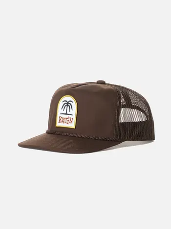 Katin HOMMES K-PALM TRUCKER HAT DARK BROWN
