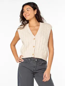 Roxy FEMMES EASY A VEST PARCHMENT