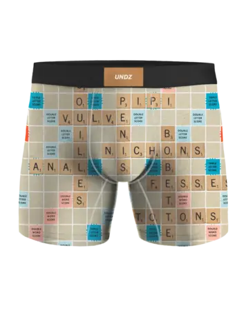Undz MEN'S CLASSIC BOXER SCRABBLEZ