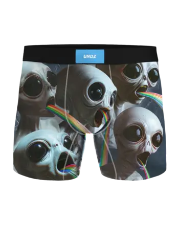Undz HOMMES CLASSIC BOXER ALIENS ARC-EN-CIEL