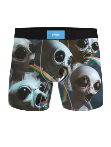 Undz MEN'S CLASSIC BOXER ALIENS ARC-EN-CIEL