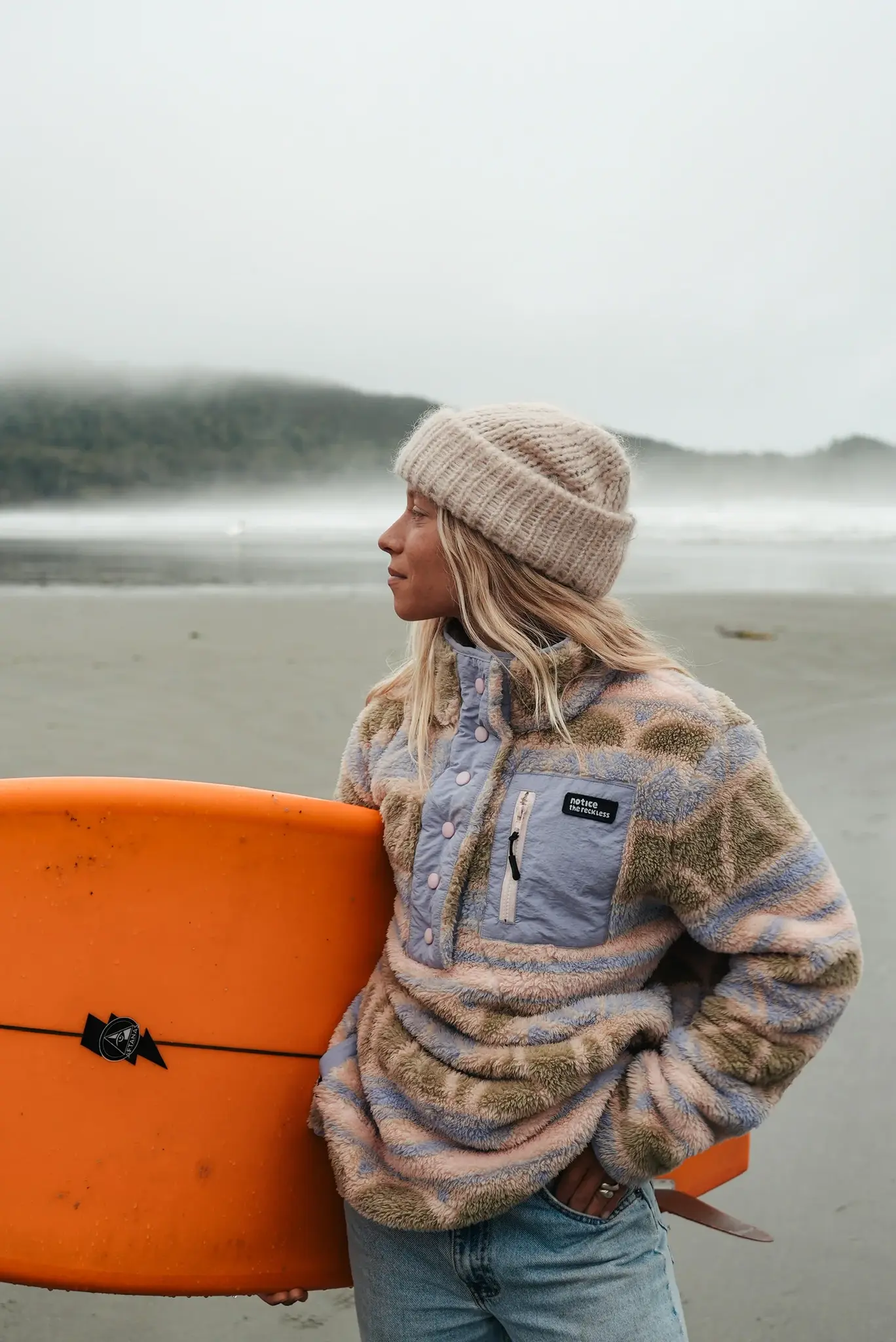 Notice the reckless FEMMES BASE CAMP FLUFFY FLEECE