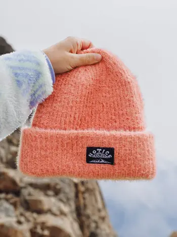 Notice the reckless FEMMES SALMON FUZZY BEANIE