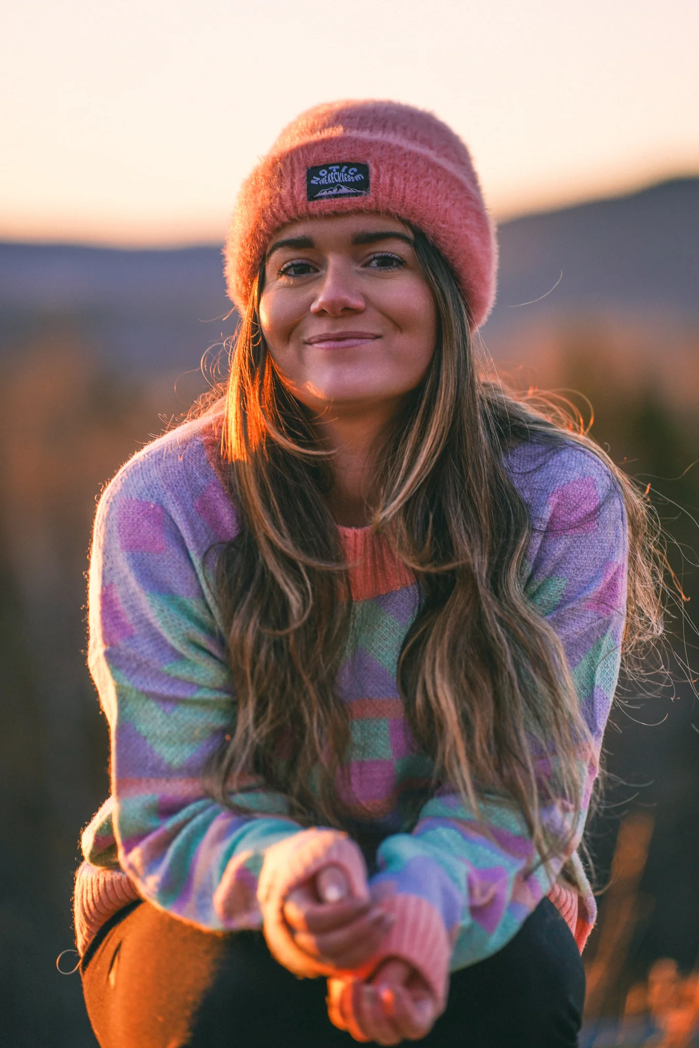 Notice the reckless FEMMES SALMON FUZZY BEANIE