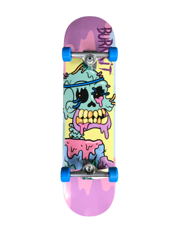 BURNKIT TSC WORMY COMPLETE SKATEBOARD MULTI 8.25"