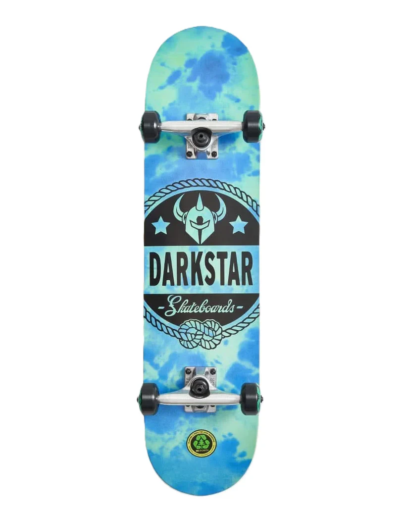 Darkstar GENERAL COMPLETE SKATEBOARD TIE DYE BLUE 7.875"