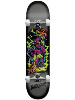Darkstar BLACKLIGHT SKATEBOARD COMPLET CHARCOAL/SILVER 8.125"