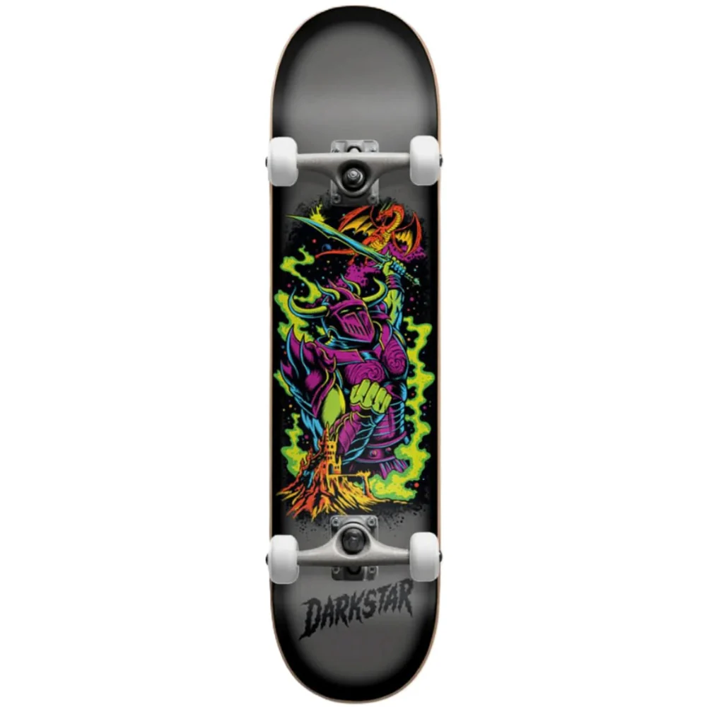 Darkstar BLACKLIGHT COMPLETE SKATEBOARD CHARCOAL/SILVER 8.125"