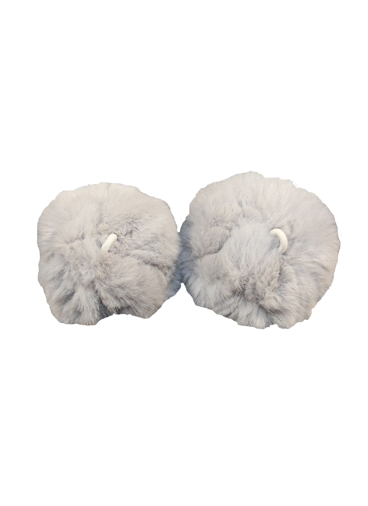 Mdxone ENFANTS PAIRE DE POMPONS GRIS AVEC ÉLASTIQUES